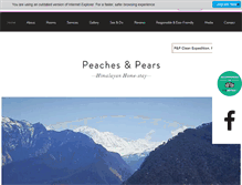 Tablet Screenshot of peachesandpears.net